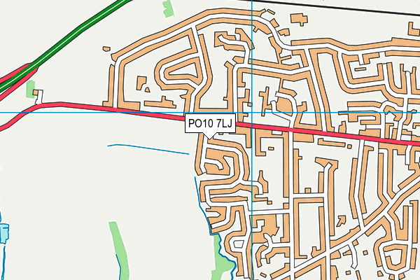 PO10 7LJ map - OS VectorMap District (Ordnance Survey)