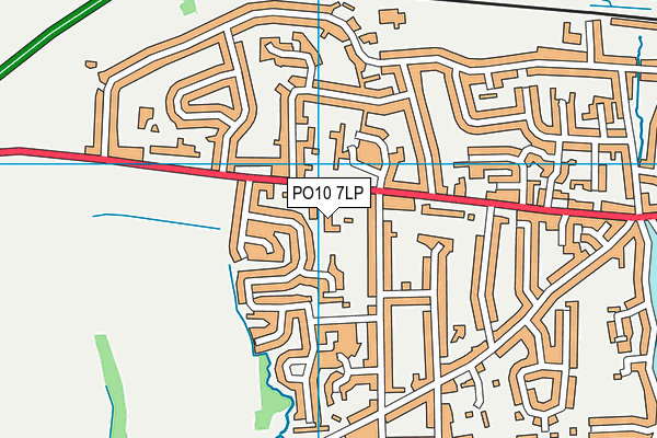 PO10 7LP map - OS VectorMap District (Ordnance Survey)