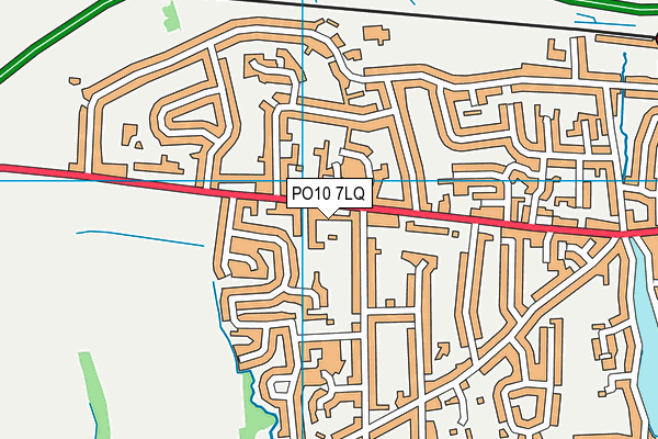 PO10 7LQ map - OS VectorMap District (Ordnance Survey)