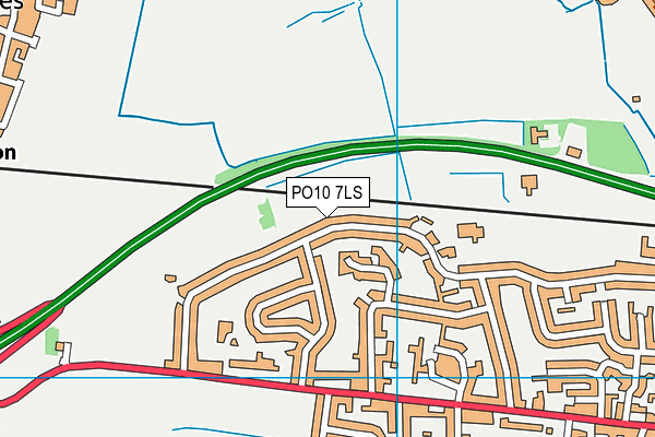 PO10 7LS map - OS VectorMap District (Ordnance Survey)
