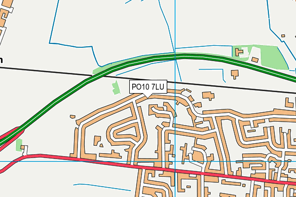 PO10 7LU map - OS VectorMap District (Ordnance Survey)