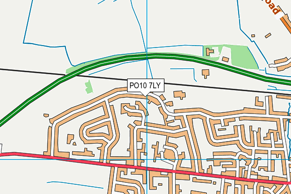 PO10 7LY map - OS VectorMap District (Ordnance Survey)