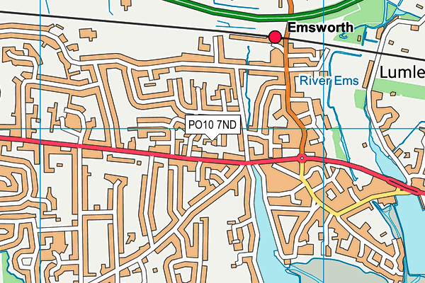 PO10 7ND map - OS VectorMap District (Ordnance Survey)