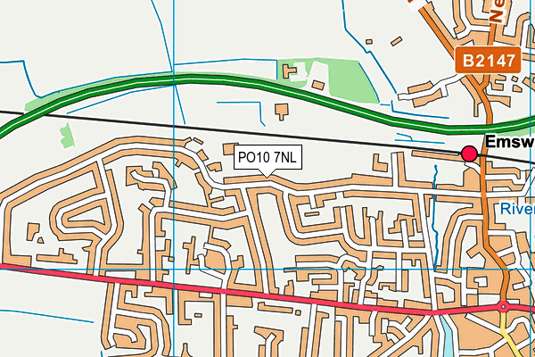 PO10 7NL map - OS VectorMap District (Ordnance Survey)