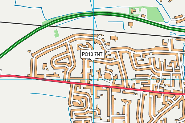 PO10 7NT map - OS VectorMap District (Ordnance Survey)
