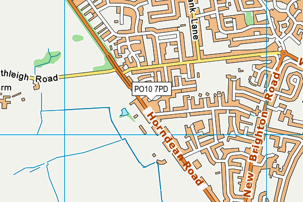 PO10 7PD map - OS VectorMap District (Ordnance Survey)