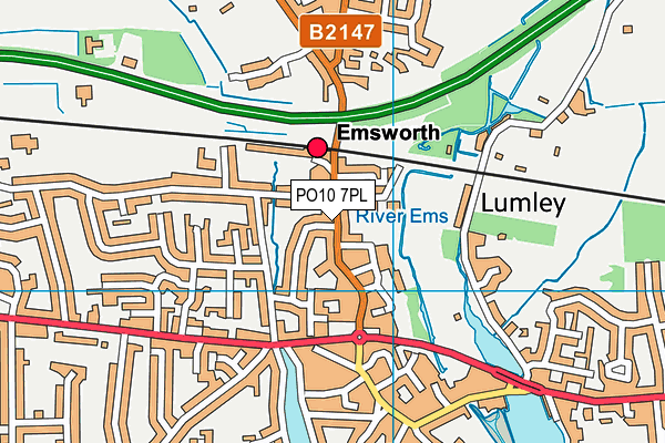 PO10 7PL map - OS VectorMap District (Ordnance Survey)