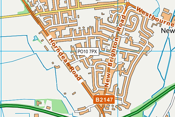 PO10 7PX map - OS VectorMap District (Ordnance Survey)