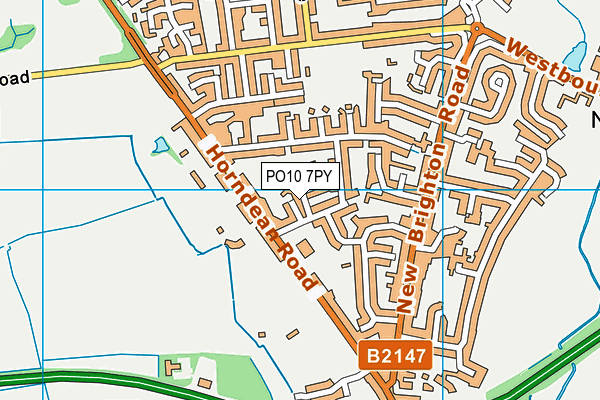 PO10 7PY map - OS VectorMap District (Ordnance Survey)