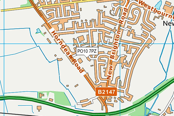 PO10 7PZ map - OS VectorMap District (Ordnance Survey)