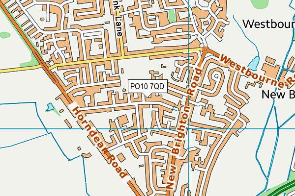 PO10 7QD map - OS VectorMap District (Ordnance Survey)