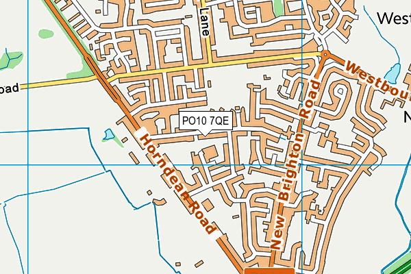 PO10 7QE map - OS VectorMap District (Ordnance Survey)