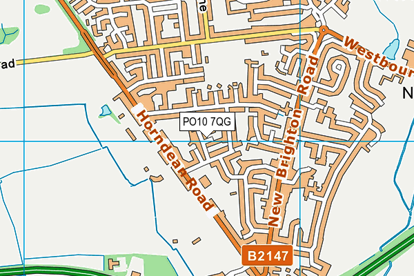 PO10 7QG map - OS VectorMap District (Ordnance Survey)