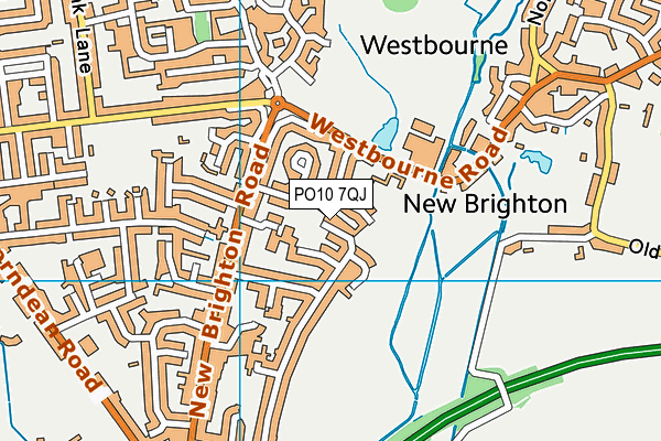 PO10 7QJ map - OS VectorMap District (Ordnance Survey)