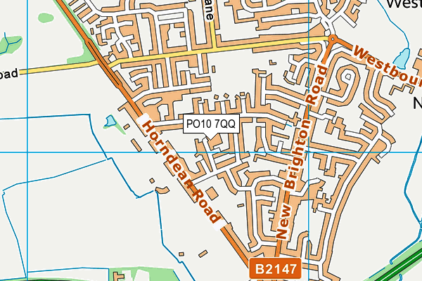 PO10 7QQ map - OS VectorMap District (Ordnance Survey)