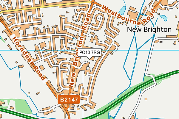 PO10 7RG map - OS VectorMap District (Ordnance Survey)
