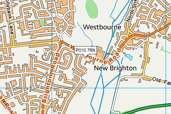 PO10 7RN map - OS VectorMap District (Ordnance Survey)