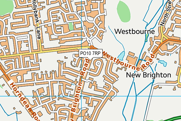 PO10 7RP map - OS VectorMap District (Ordnance Survey)