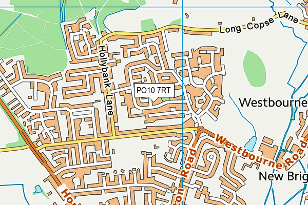 PO10 7RT map - OS VectorMap District (Ordnance Survey)