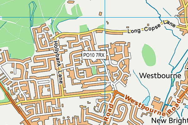 PO10 7RX map - OS VectorMap District (Ordnance Survey)