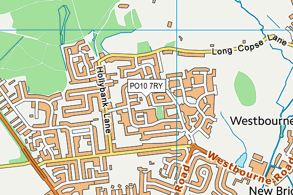 PO10 7RY map - OS VectorMap District (Ordnance Survey)