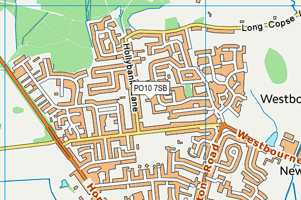 PO10 7SB map - OS VectorMap District (Ordnance Survey)