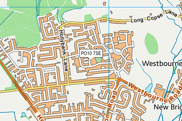 PO10 7SE map - OS VectorMap District (Ordnance Survey)