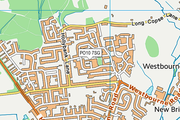PO10 7SG map - OS VectorMap District (Ordnance Survey)