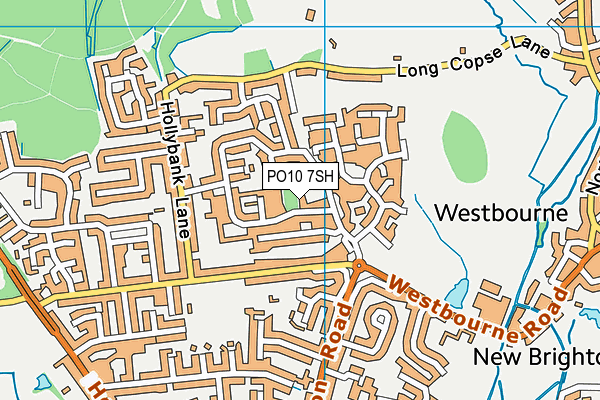 PO10 7SH map - OS VectorMap District (Ordnance Survey)