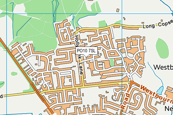 PO10 7SL map - OS VectorMap District (Ordnance Survey)