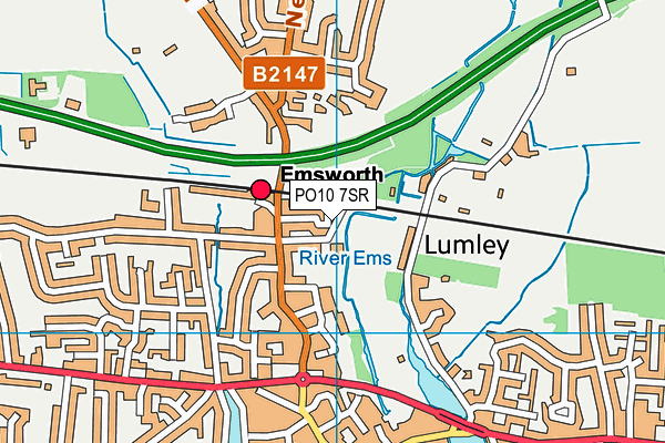 PO10 7SR map - OS VectorMap District (Ordnance Survey)