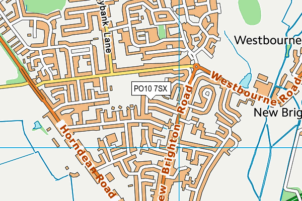 PO10 7SX map - OS VectorMap District (Ordnance Survey)