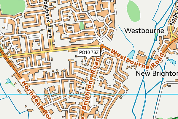 PO10 7SZ map - OS VectorMap District (Ordnance Survey)