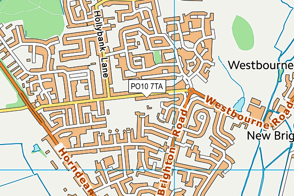Hollybank map (PO10 7TA) - OS VectorMap District (Ordnance Survey)