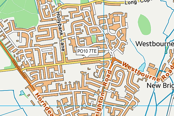 PO10 7TE map - OS VectorMap District (Ordnance Survey)