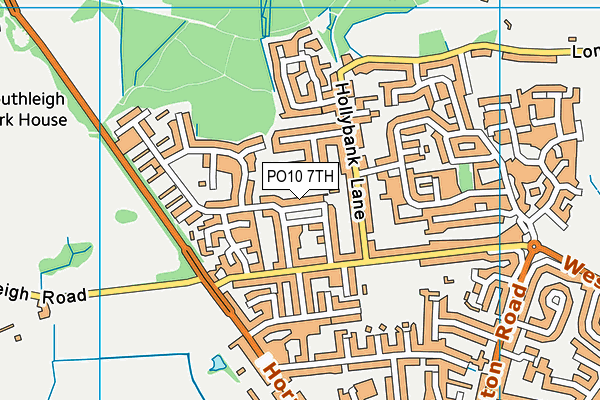 PO10 7TH map - OS VectorMap District (Ordnance Survey)