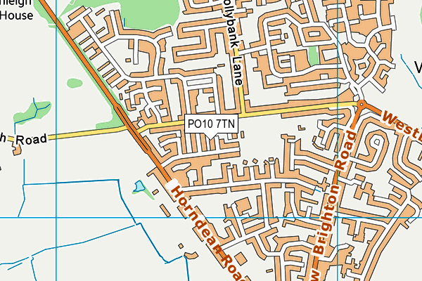 PO10 7TN map - OS VectorMap District (Ordnance Survey)