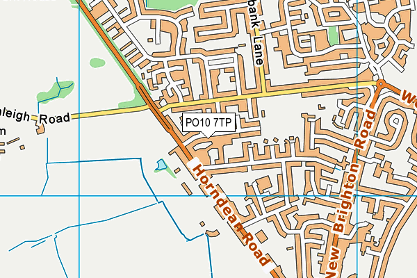 PO10 7TP map - OS VectorMap District (Ordnance Survey)