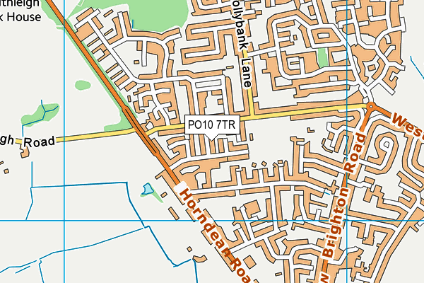 PO10 7TR map - OS VectorMap District (Ordnance Survey)