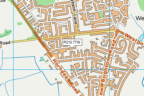 PO10 7TW map - OS VectorMap District (Ordnance Survey)