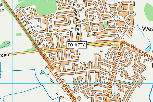 PO10 7TY map - OS VectorMap District (Ordnance Survey)
