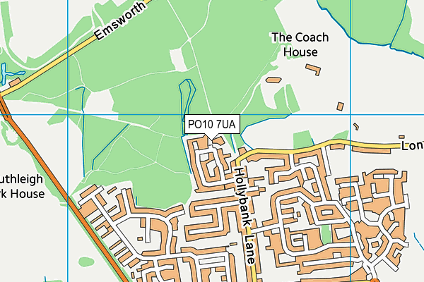PO10 7UA map - OS VectorMap District (Ordnance Survey)