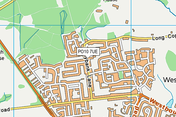 PO10 7UE map - OS VectorMap District (Ordnance Survey)