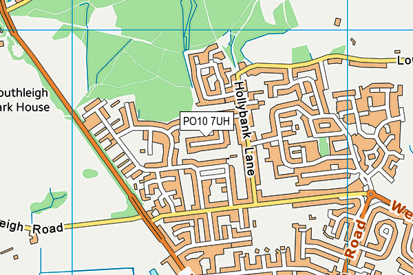 PO10 7UH map - OS VectorMap District (Ordnance Survey)