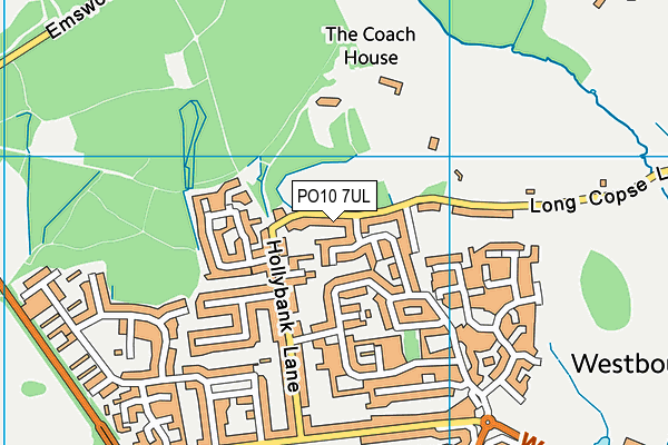 PO10 7UL map - OS VectorMap District (Ordnance Survey)