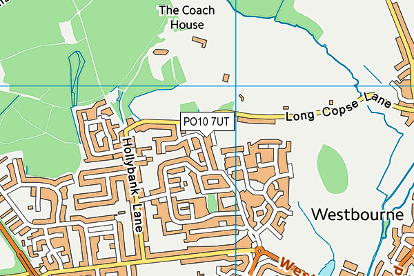 PO10 7UT map - OS VectorMap District (Ordnance Survey)