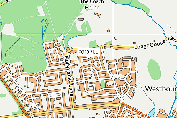 PO10 7UU map - OS VectorMap District (Ordnance Survey)