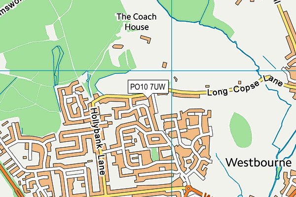 PO10 7UW map - OS VectorMap District (Ordnance Survey)
