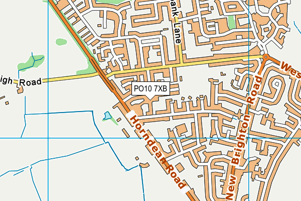 PO10 7XB map - OS VectorMap District (Ordnance Survey)