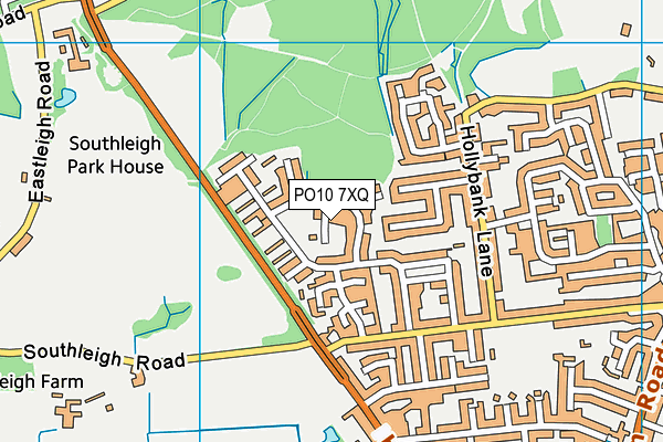 PO10 7XQ map - OS VectorMap District (Ordnance Survey)